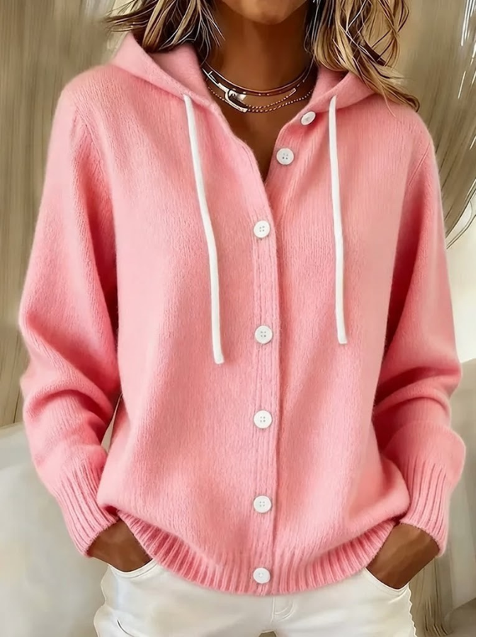 Women's Ribbed Oversized Structured Cardigan
