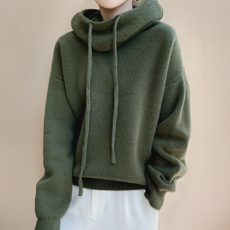 Women's Turtleneck Wool Knit Sweater