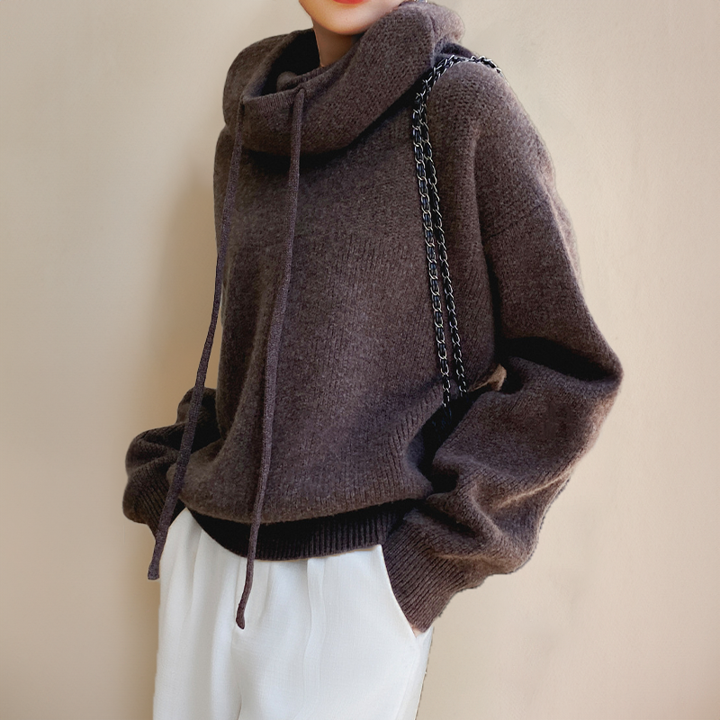 Women's Turtleneck Wool Knit Sweater
