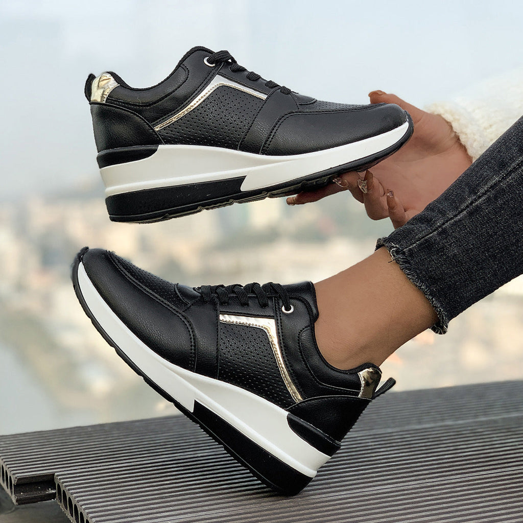 Women's Wedge Platform Sneakers – Sporty Comfort & Elevated Style