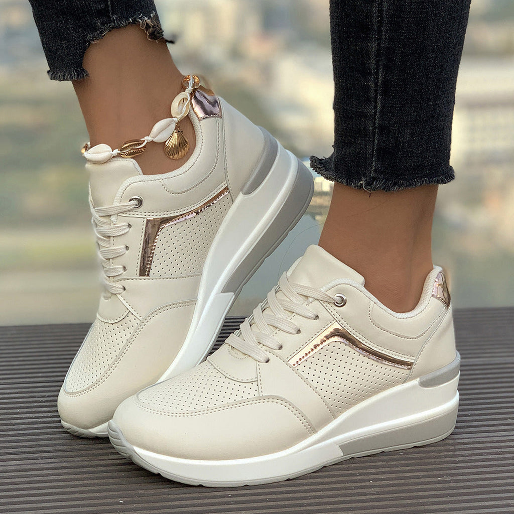 Women's Wedge Platform Sneakers – Sporty Comfort & Elevated Style