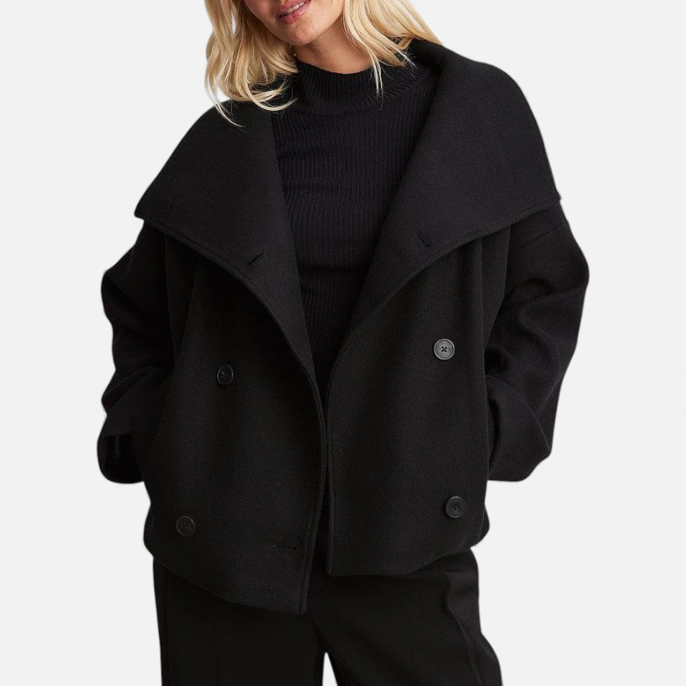 Women's Wool-Blend Double-Breasted Blazer