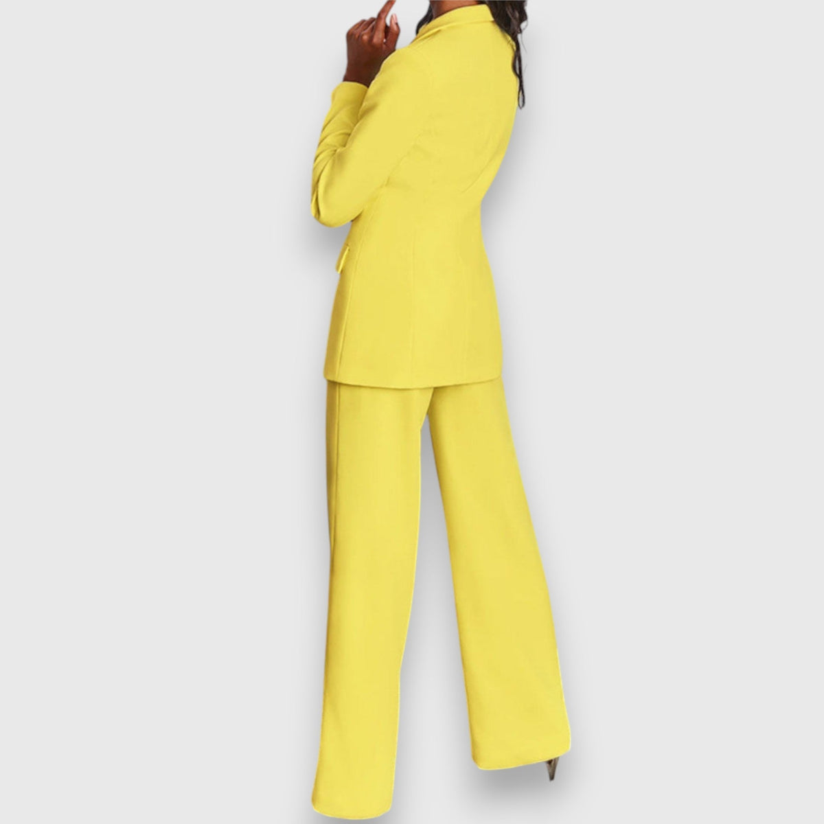 Women's Tailored Blazer and Wide-Leg Trouser Set