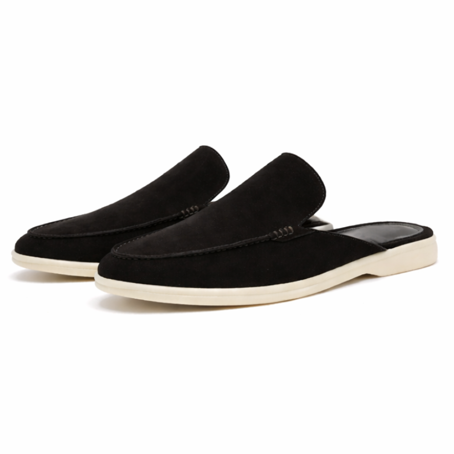 Unisex Slip-On Loafers, Moc Toe, Low Flat Sole