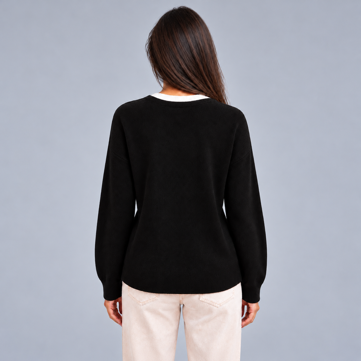 Montarello Women's Cardigan Layered Pleated Hem Button Front