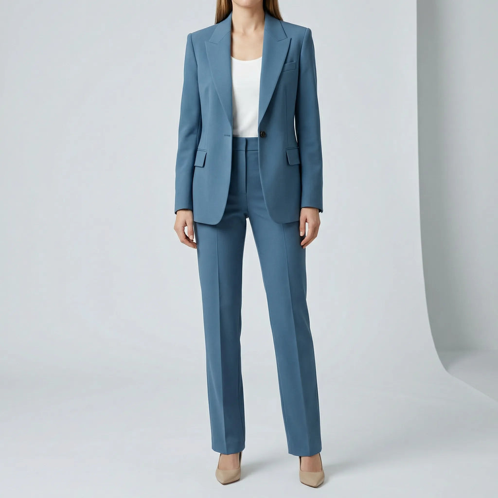 Women's Tailored Blazer and Trouser Set Regular Fit