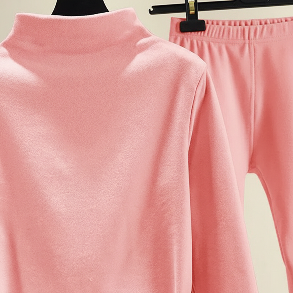 Women's Turtleneck Sweatshirt and Joggers Lounge Set