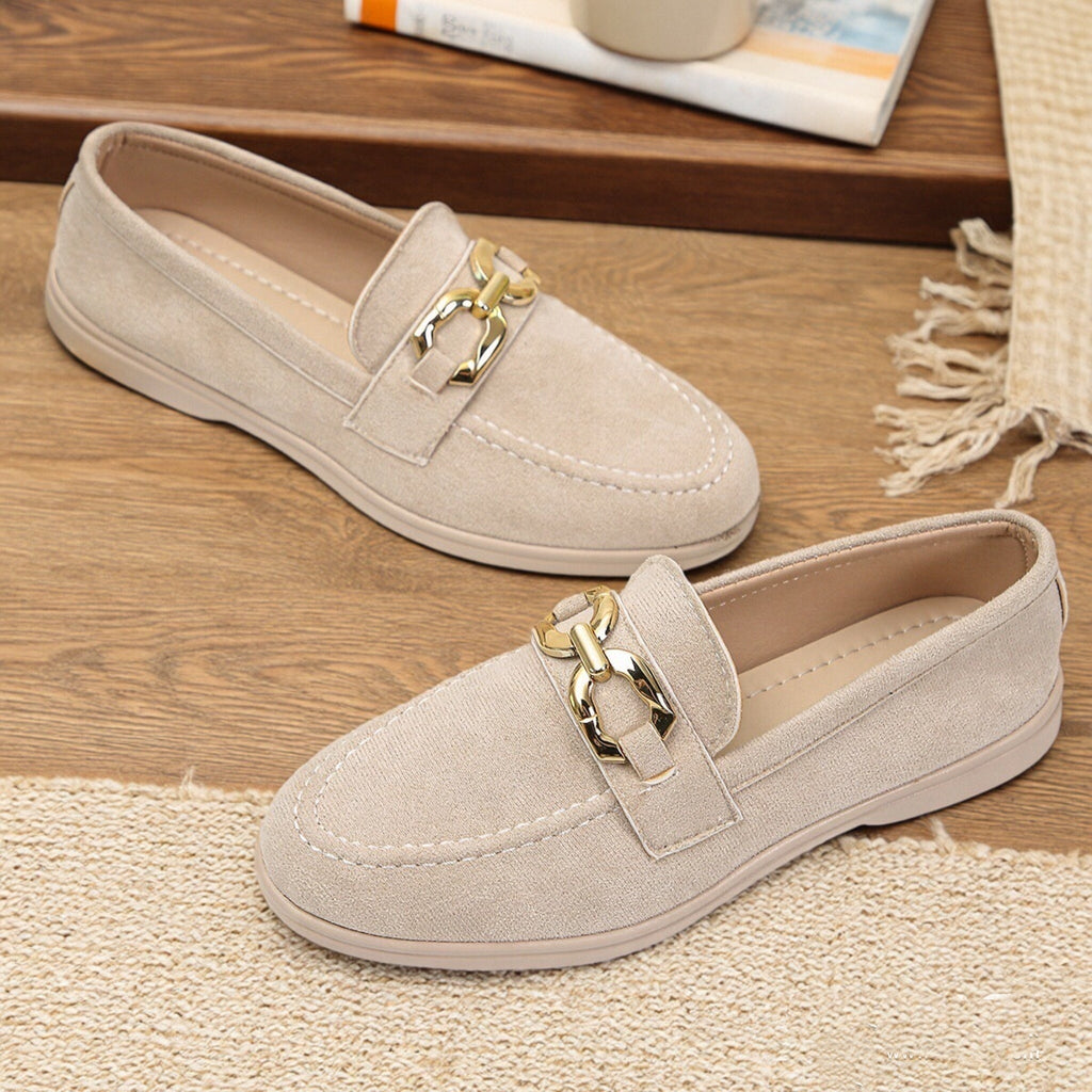 Women's Plus Size Slip-On Flat Shoes with Soft Soles and Flat Heels