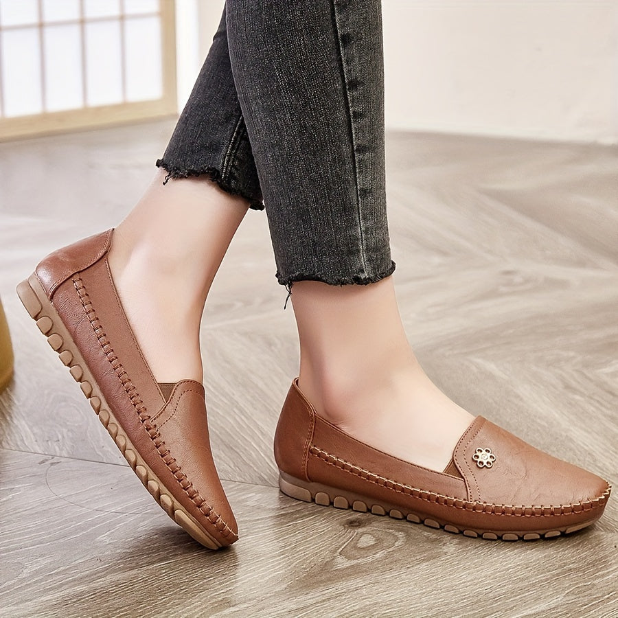 Women's Slip-On Loafers with Cushioned Footbed