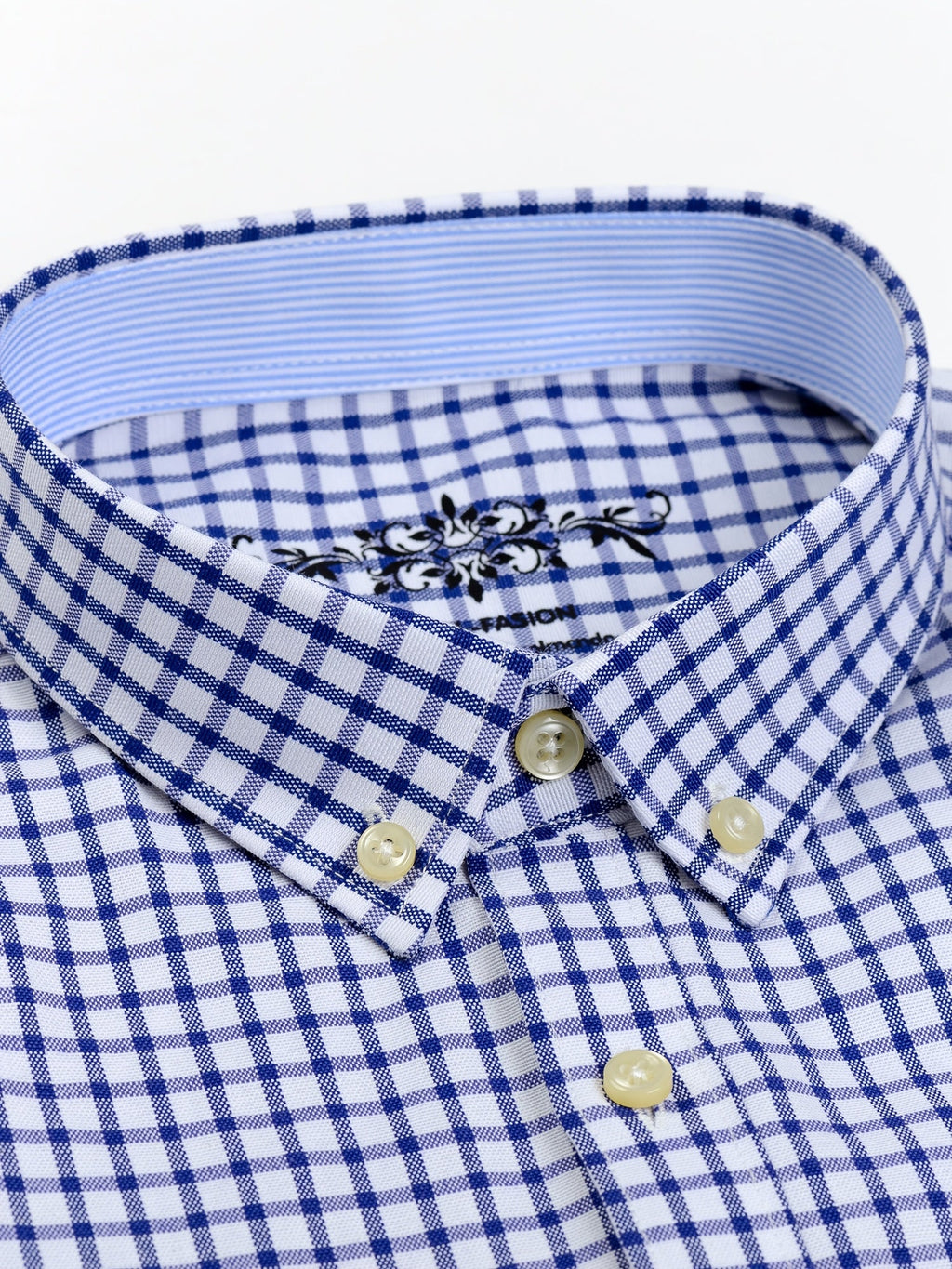 Montarello Men's Oxford Cotton Long-Sleeve Shirt