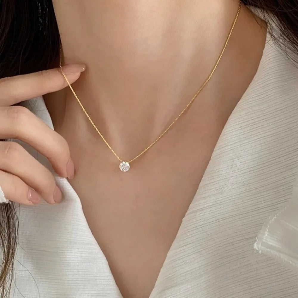 Moissanite | Women's Necklace with Moissanite Stones