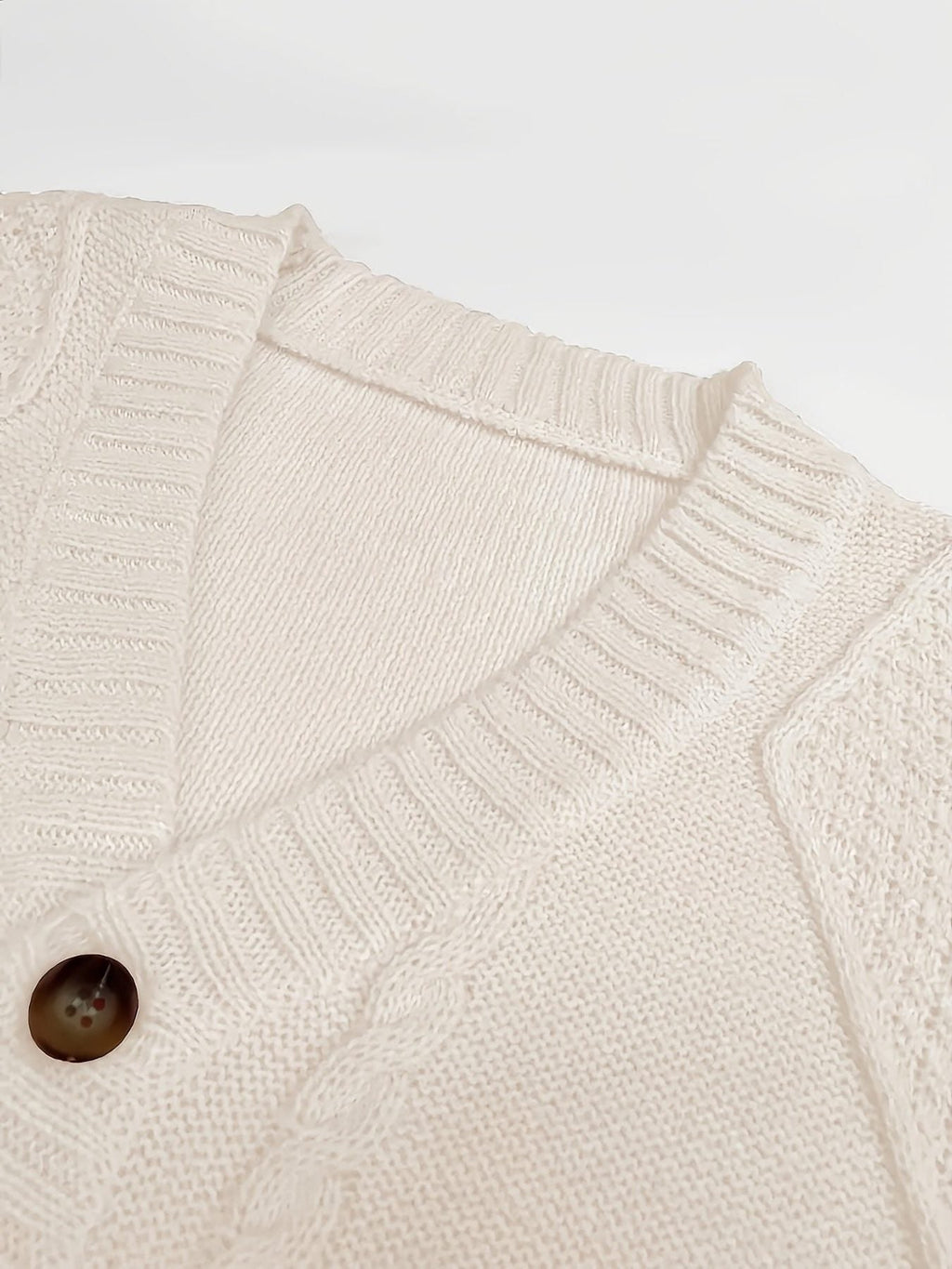 Aisha | Cable Knit Button Cardigan for Women