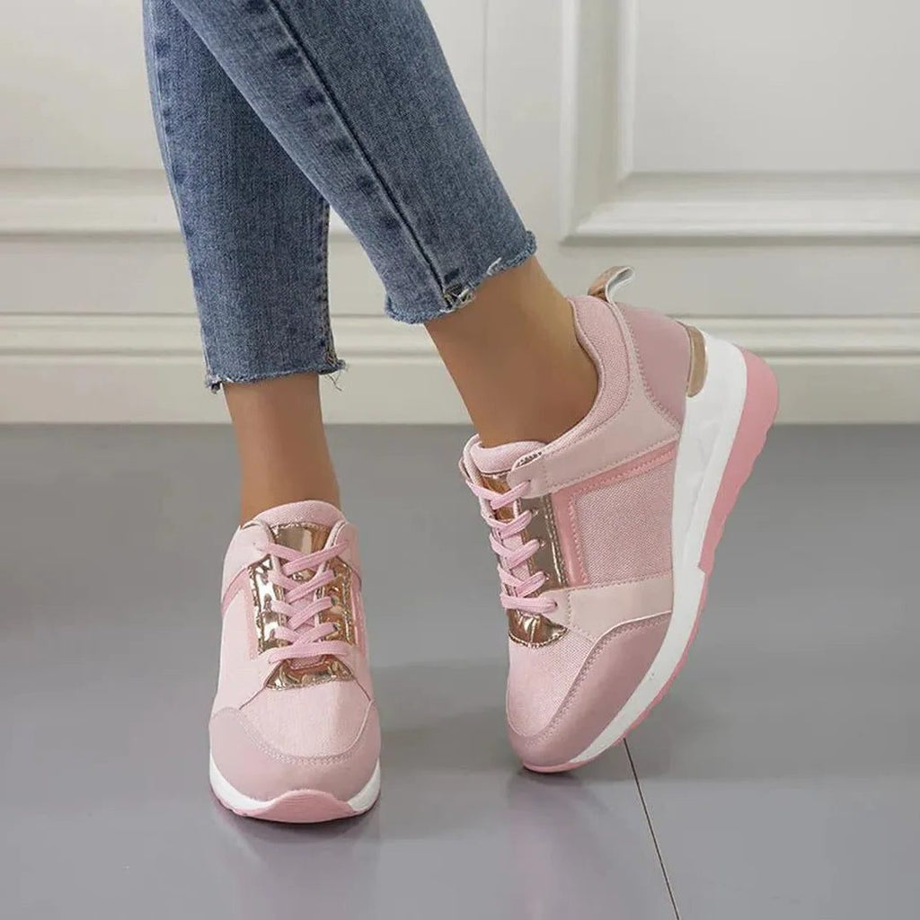 Alana | Lace-Up Perforated Sneakers for Women