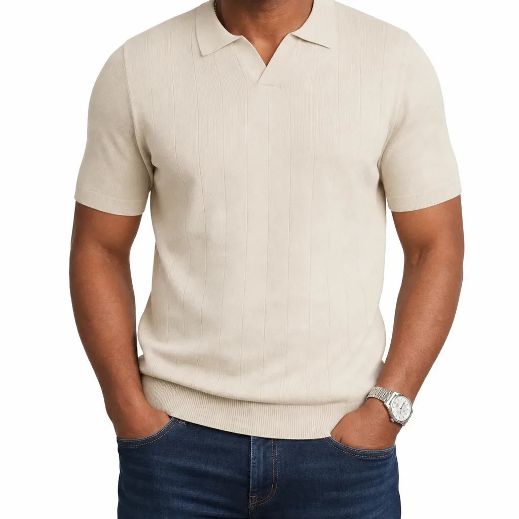 Alaric | Men's Knit Polo Shirt