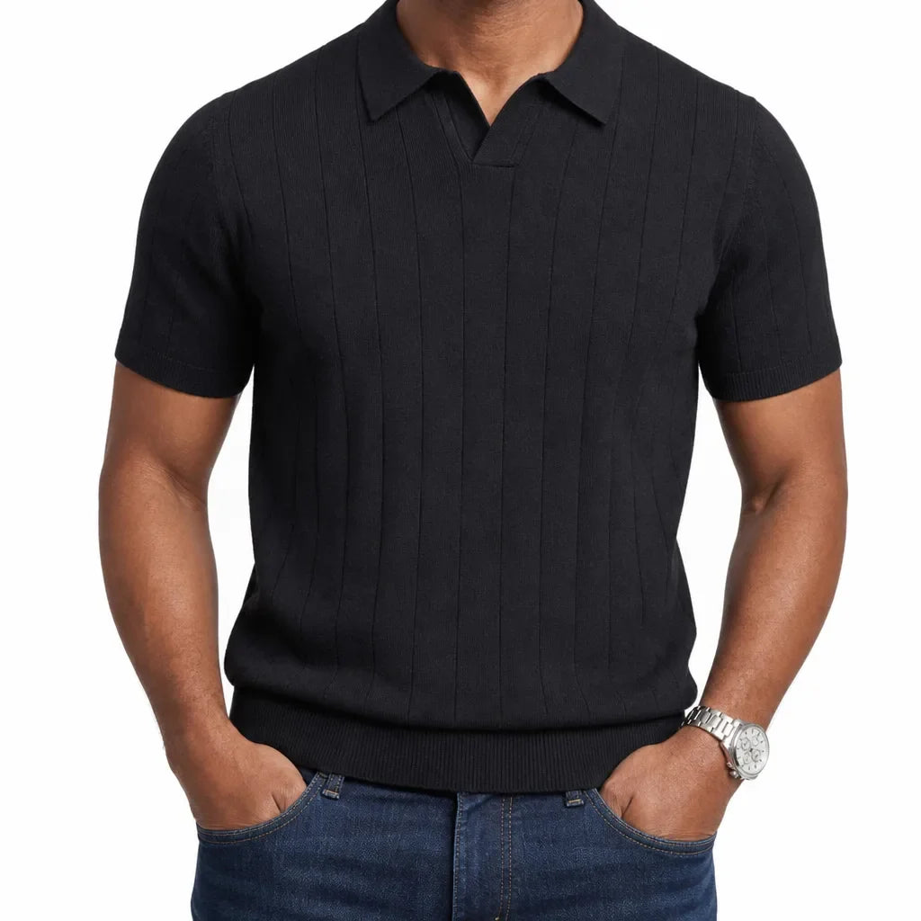Alaric | Men's Knit Polo Shirt