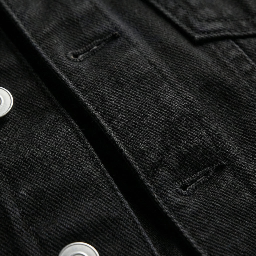 Ambretta | Denim Cropped Jacket with Lapel Collar for Women