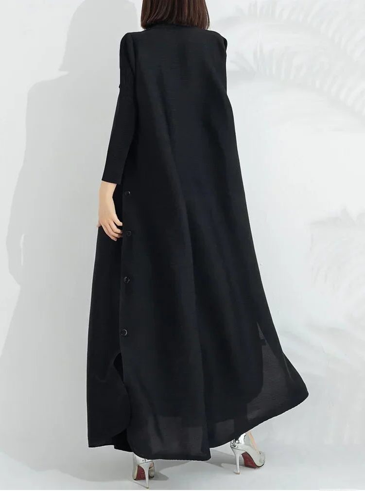 Anaelle | A-Line Wrap Maxi Dress with Long Sleeves for Women