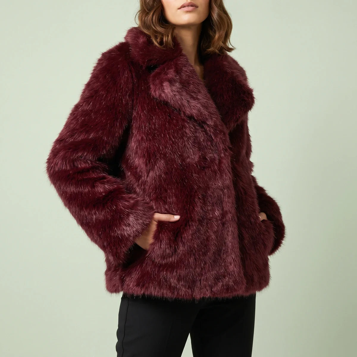 Arabella Shaggy Faux Fur Coat
