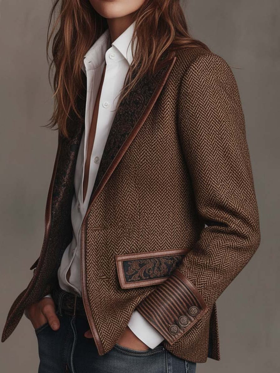 Ardith | Structured Wool Blazer with Lapel Collar for Women