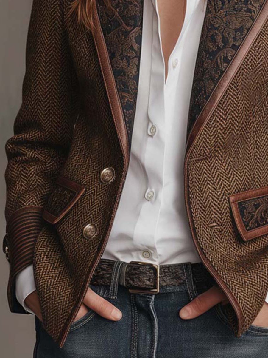 Ardith | Structured Wool Blazer with Lapel Collar for Women
