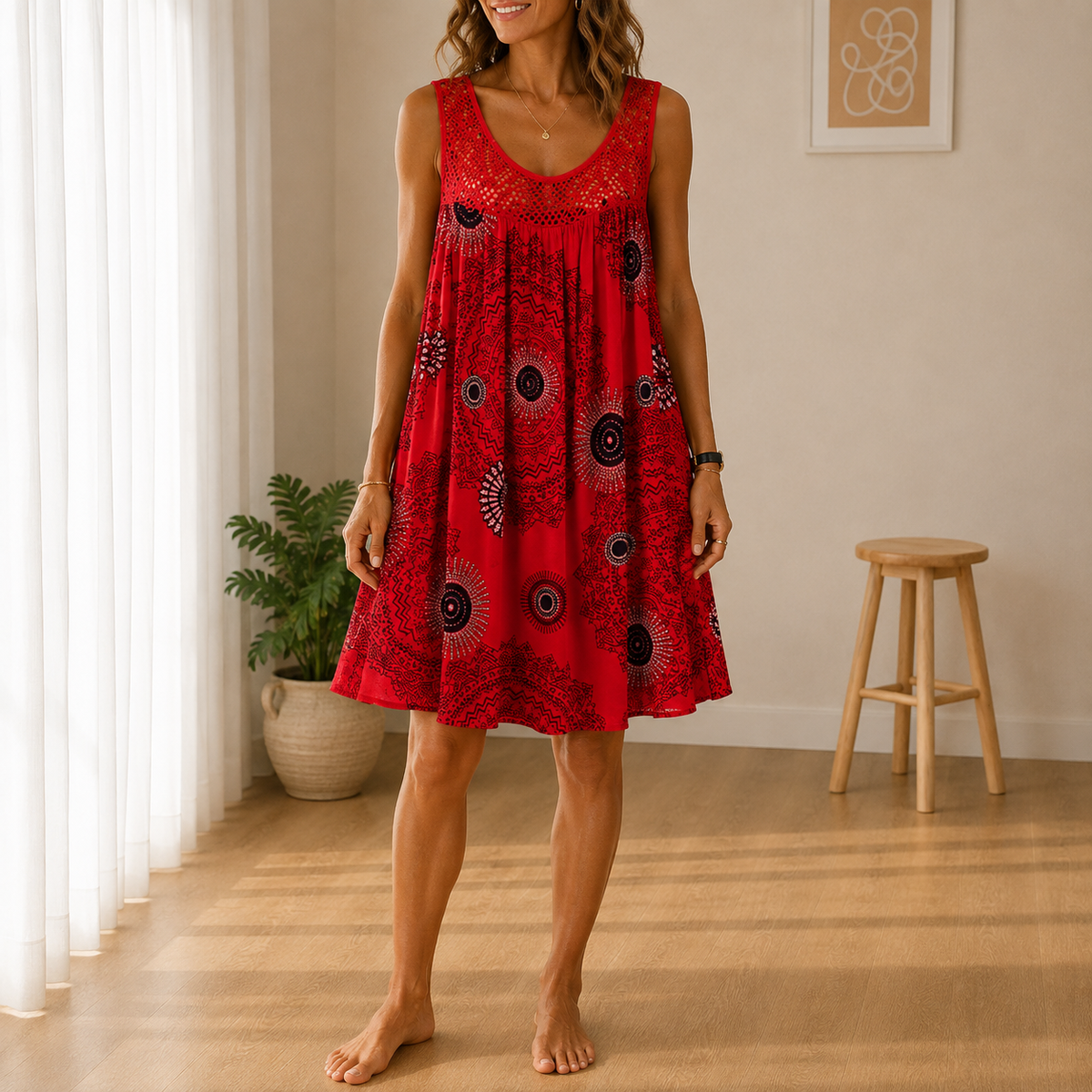 Bergamo Boho Print Sundress
