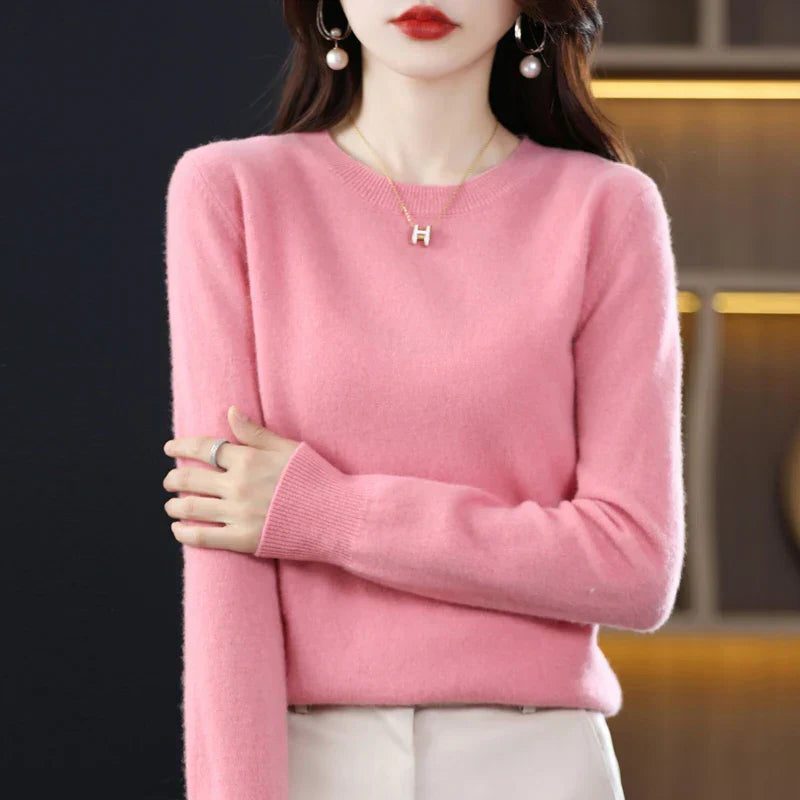 Asuka | Cashmere Sweater with Crew Neck for Women