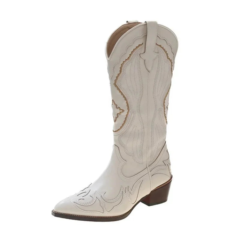 Autumn western cowboy boots