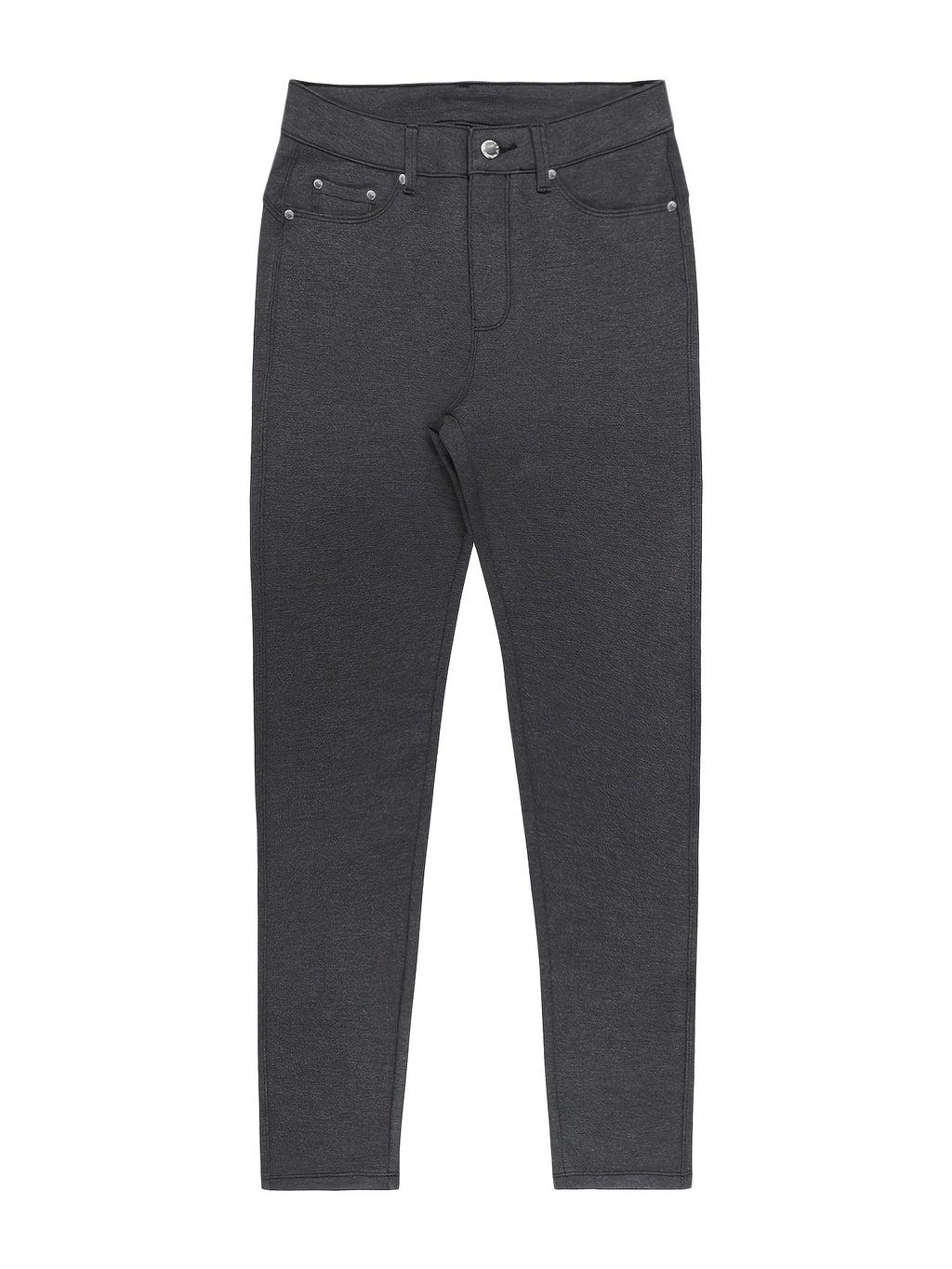 Women's High-Waist Skinny Jeans with Five-Pocket Design