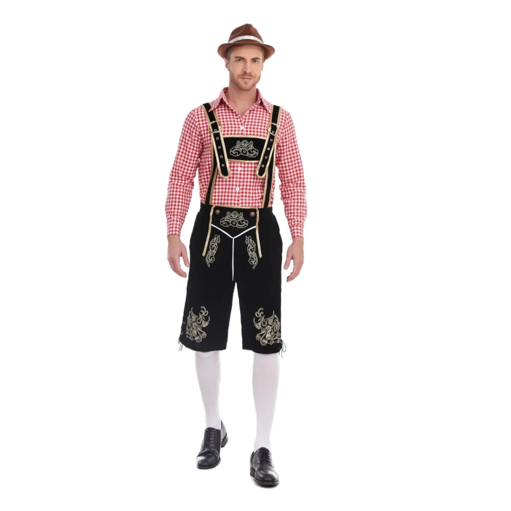 Halloween's Traditional Men's Lederhosen Costume | 3-Piece Set