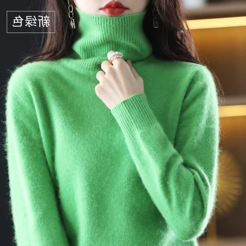 Beatrice | Ribbed Knit Sweater with Roll Neck for Women