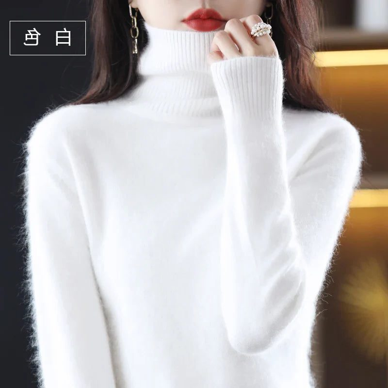 Beatrice | Ribbed Knit Sweater with Roll Neck for Women