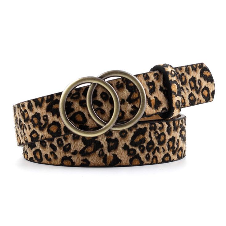 Women's O-Ring Double Buckle Belt for Jeans and Dresses