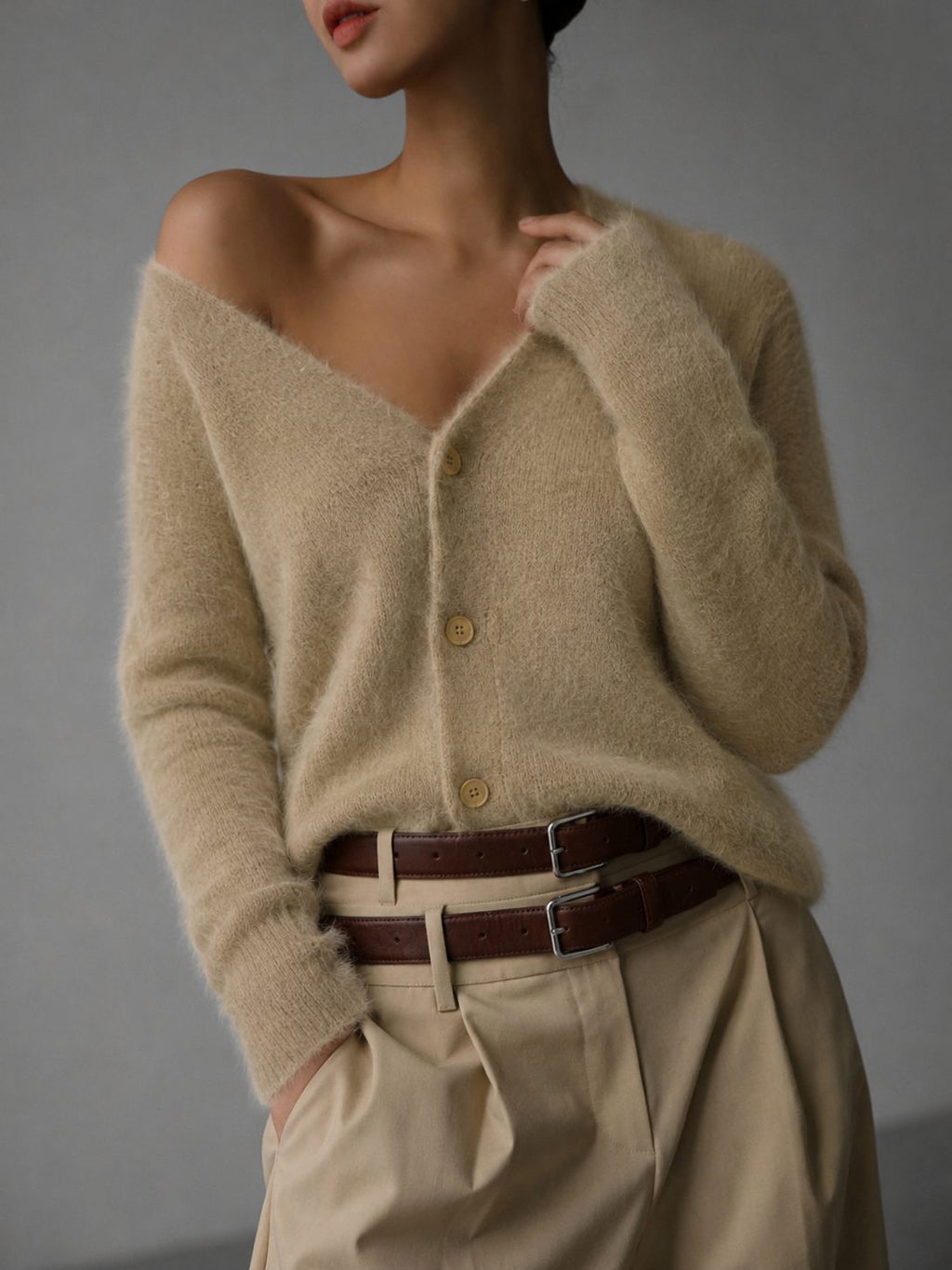 Benita | Oversized Cardigan with Button-Up for Women
