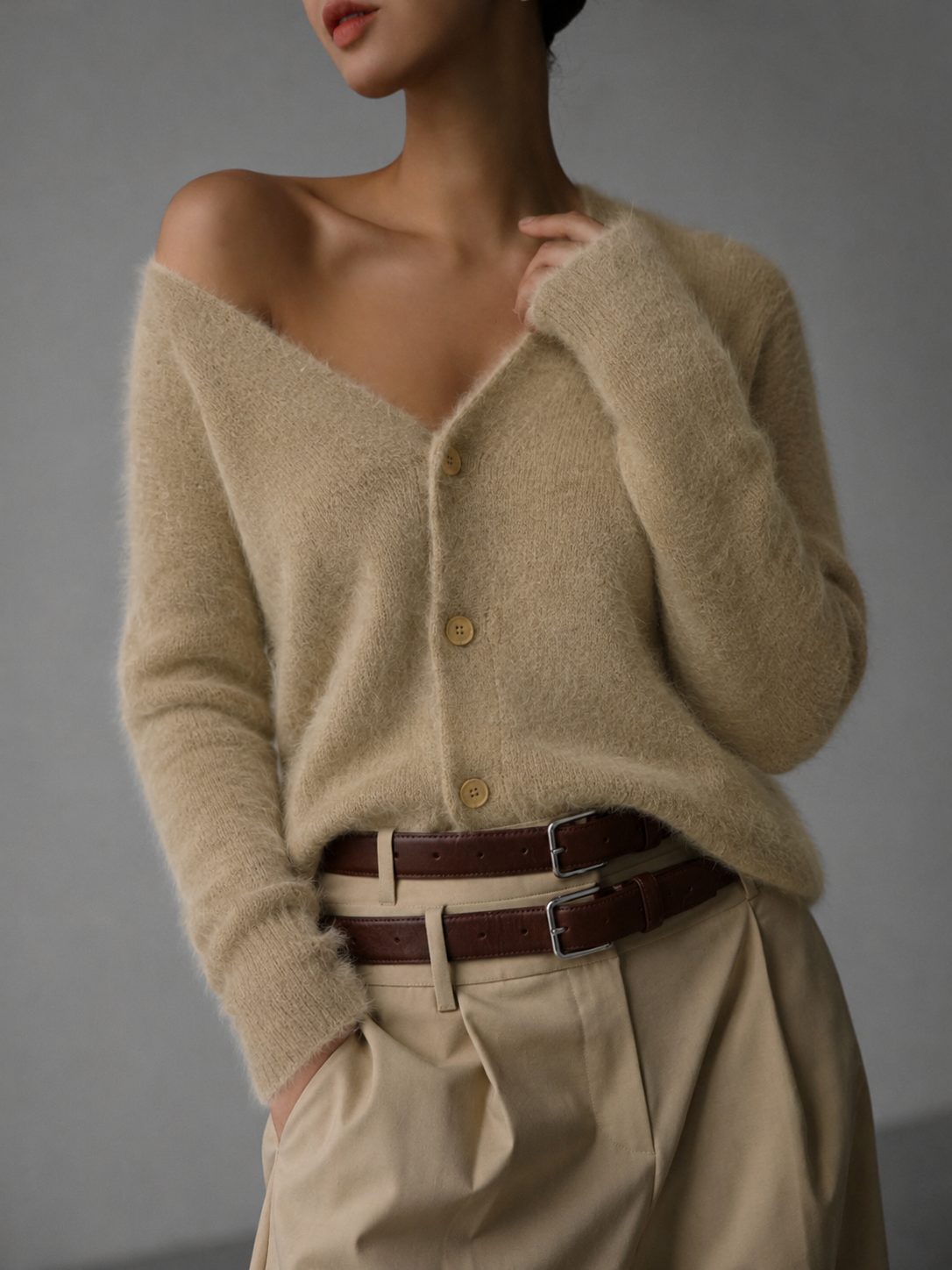 Benita | Oversized Cardigan with Button-Up for Women