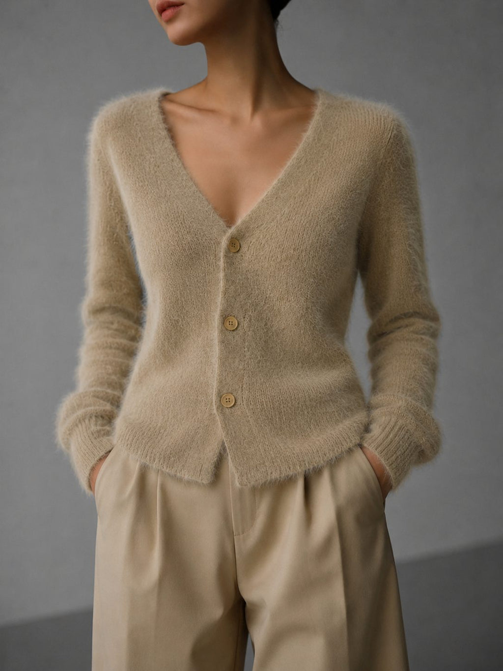 Benita | Oversized Cardigan with Button-Up for Women