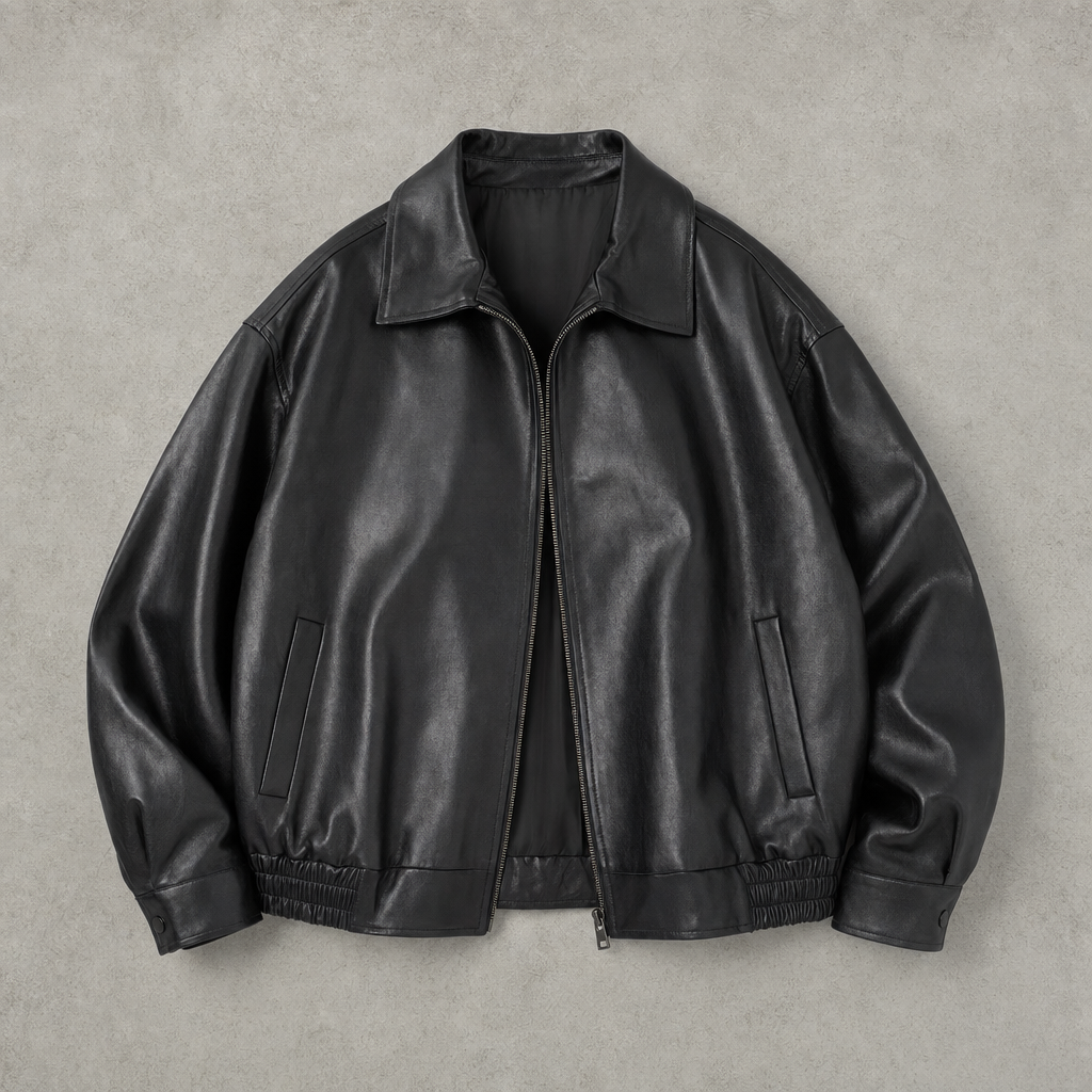 The Verona Leather Bomber Jacket