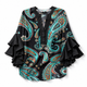 Black Teal Paisley