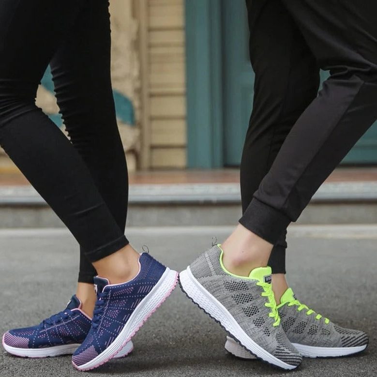 Brenna | Mesh Lace-Up Sneakers with Wide Toe Box for Women