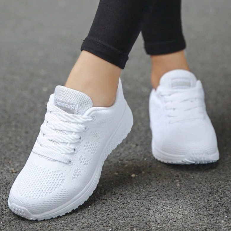 Brenna | Mesh Lace-Up Sneakers with Wide Toe Box for Women