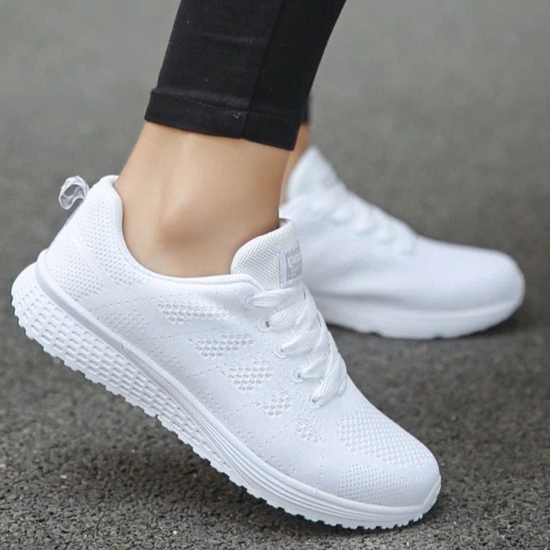 Brenna | Mesh Lace-Up Sneakers with Wide Toe Box for Women