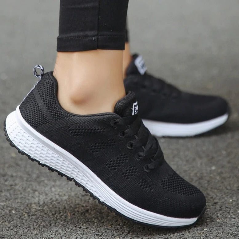 Brenna | Mesh Lace-Up Sneakers with Wide Toe Box for Women