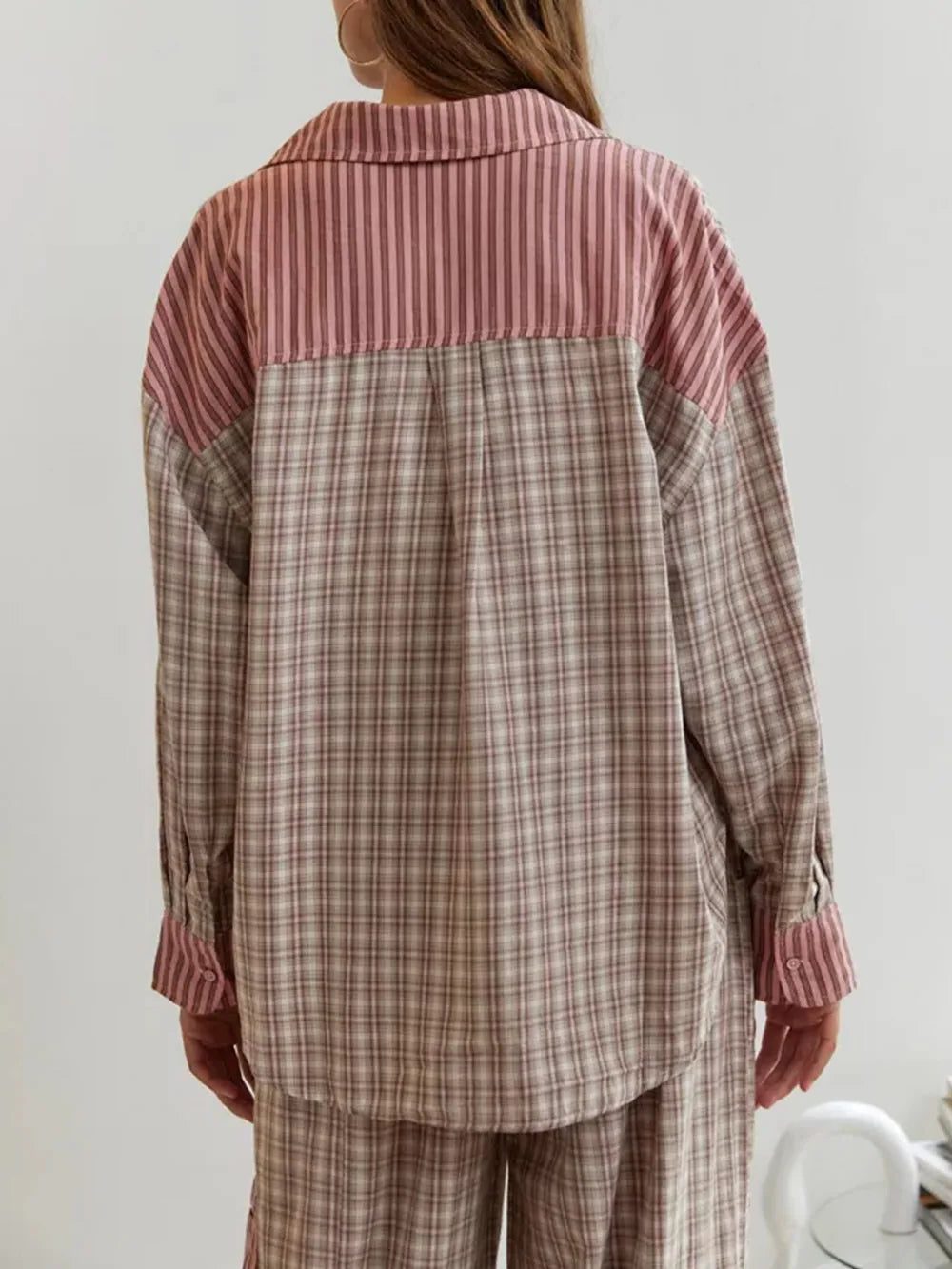 Tira | Striped Button-Down Pajama Set for Women