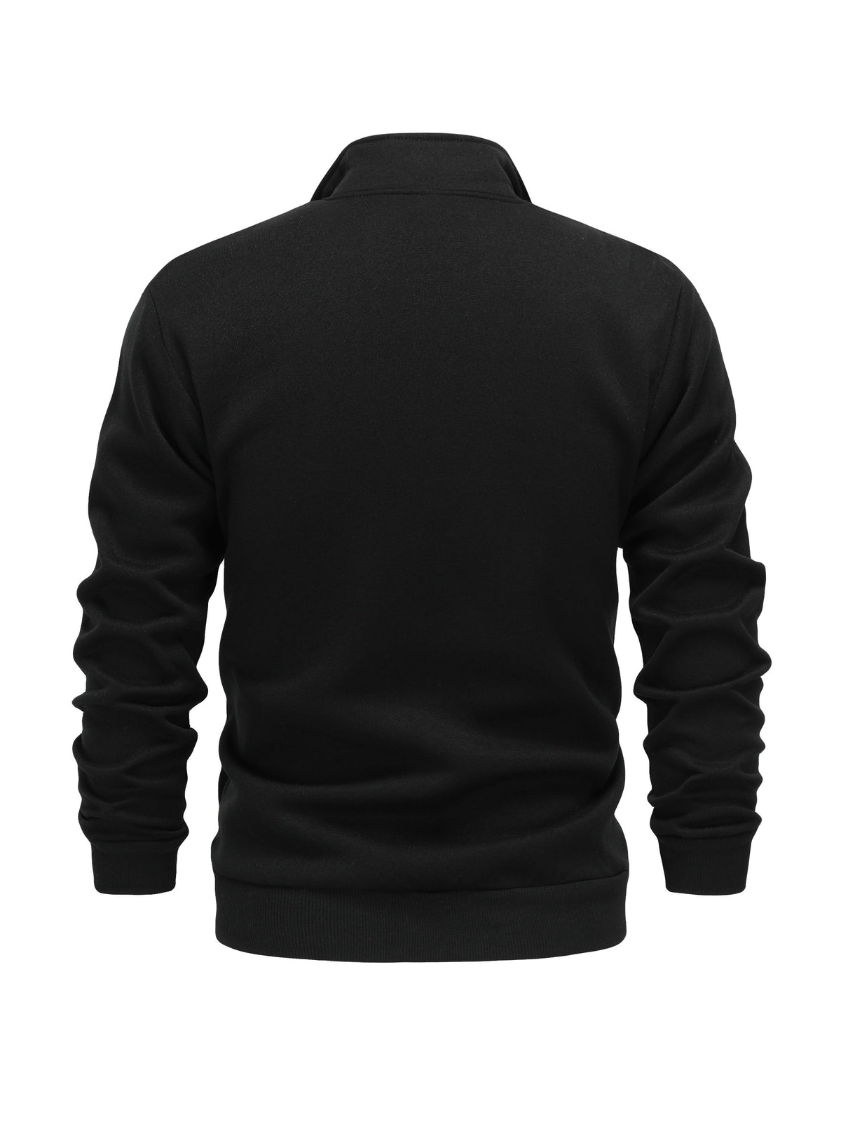SOLID HIGH NECK HOODIE FOR MEN