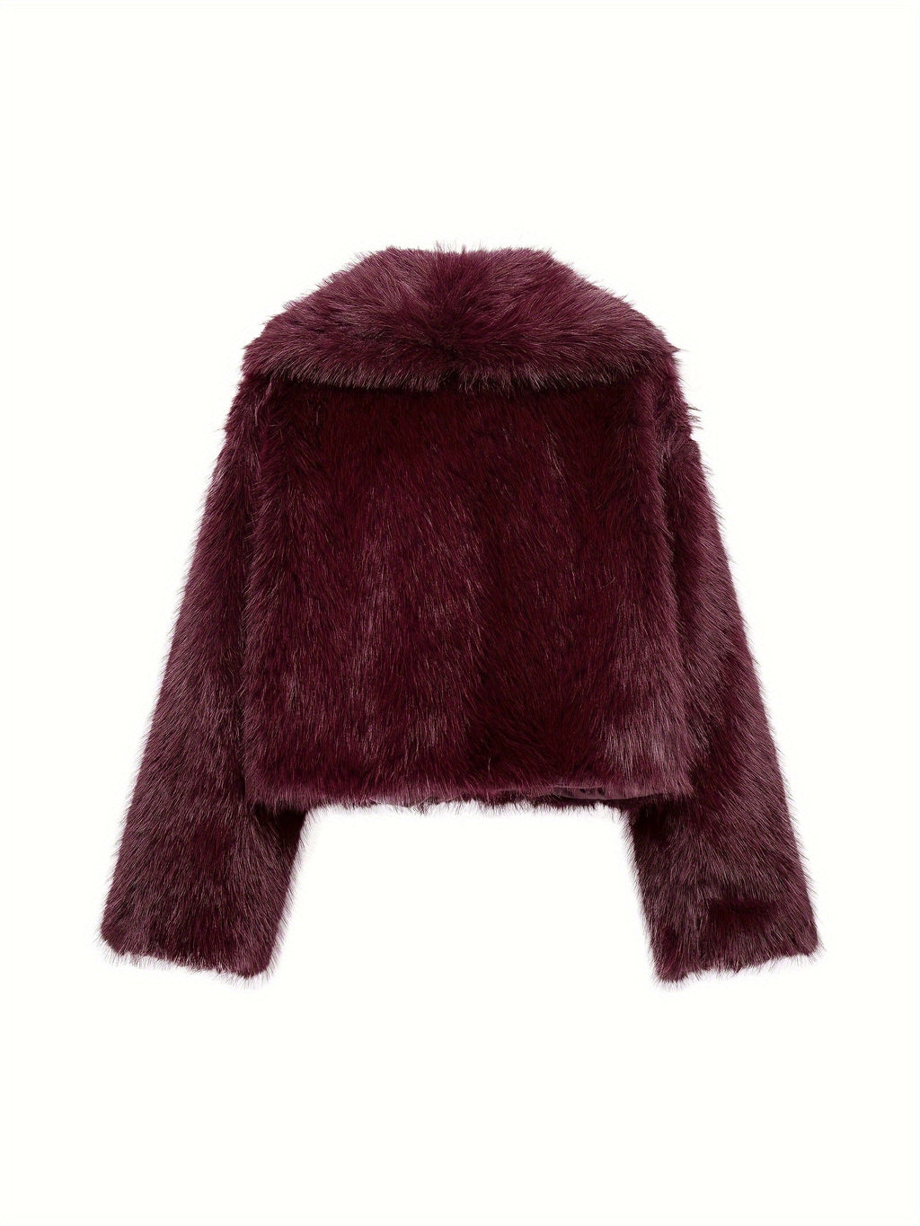 Montarello Women's Faux Fur Jacket Loose Fit Plush Lined