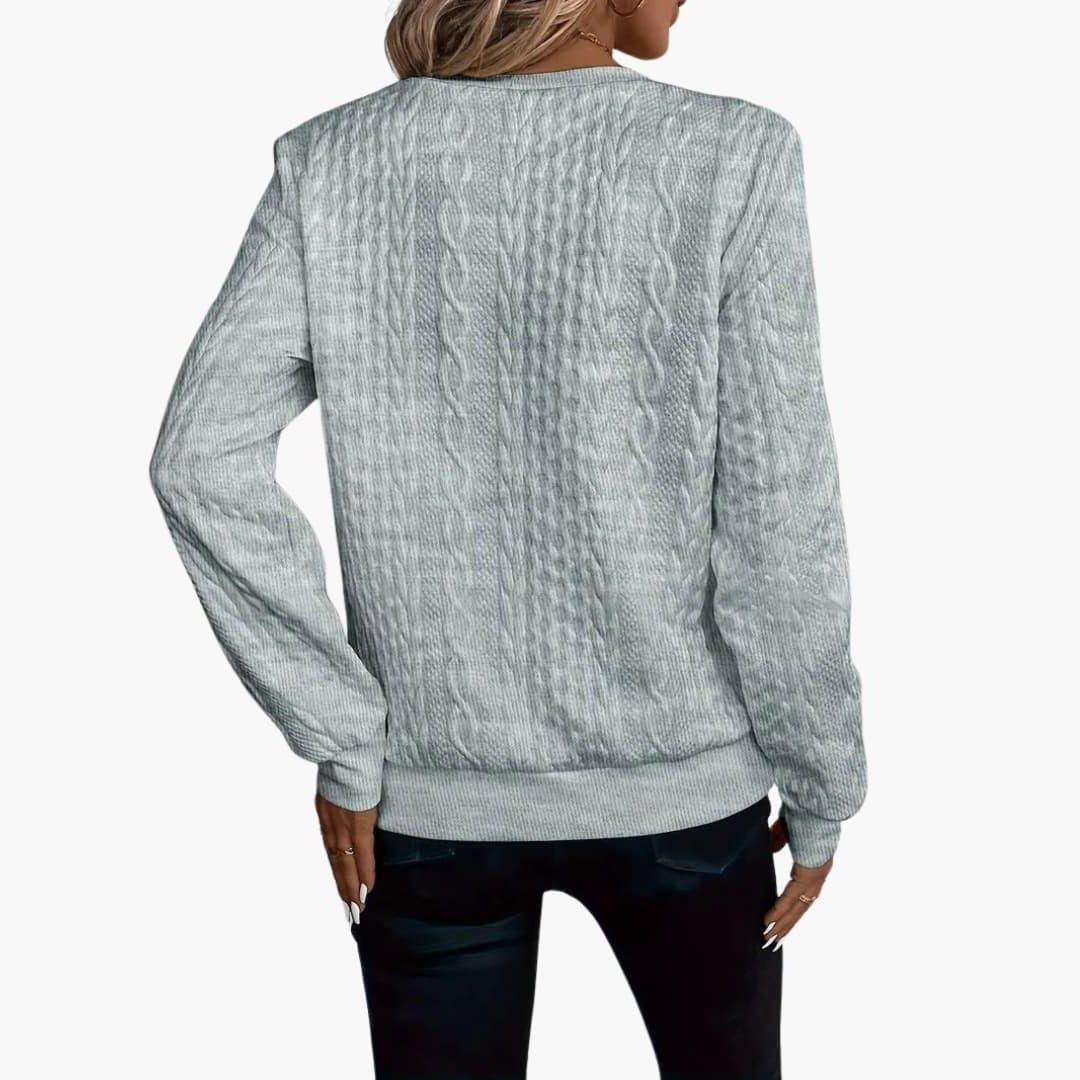 Esmée | Cable Knit Zip-Up Sweater for Women