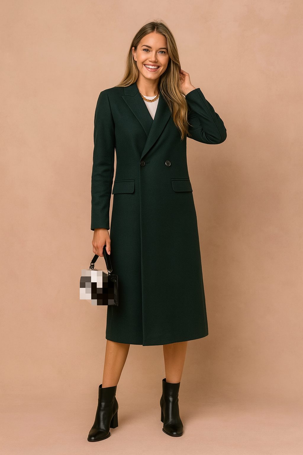 Caia | Double-Breasted Longline Blazer for Women