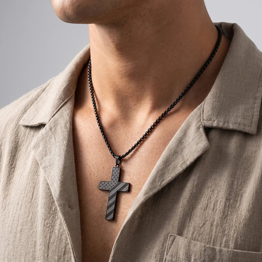 Calloway | Men's Patriot Cross Necklace