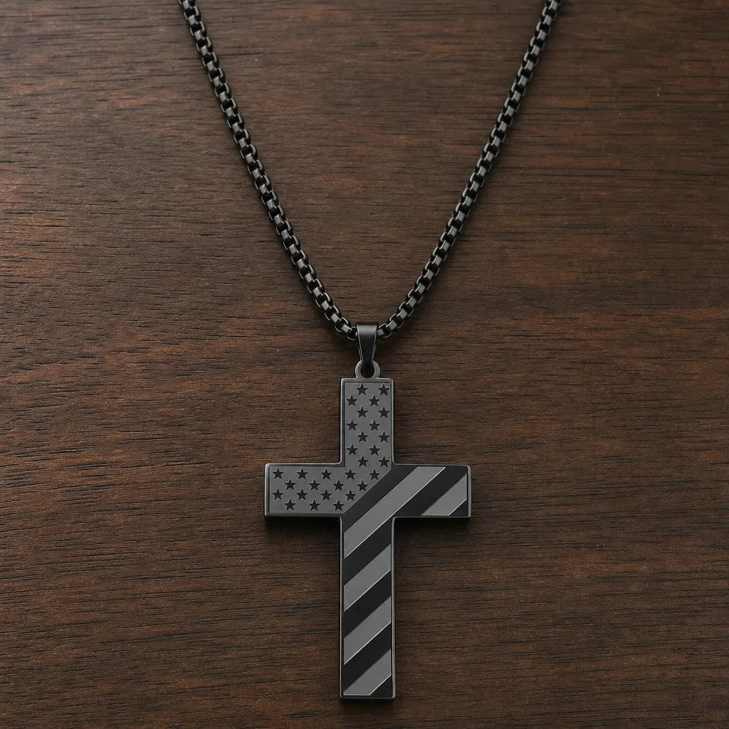 Calloway | Men's Patriot Cross Necklace