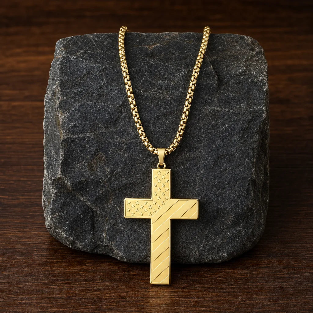 Calloway | Men's Patriot Cross Necklace