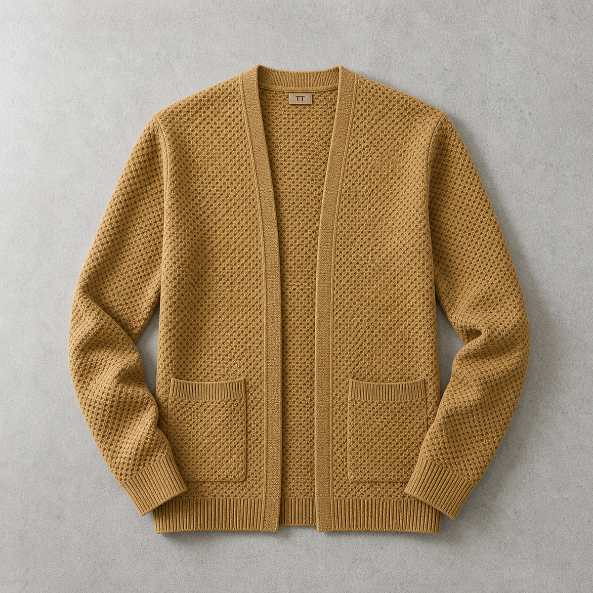 The Annecy Open Front Textured Cardigan